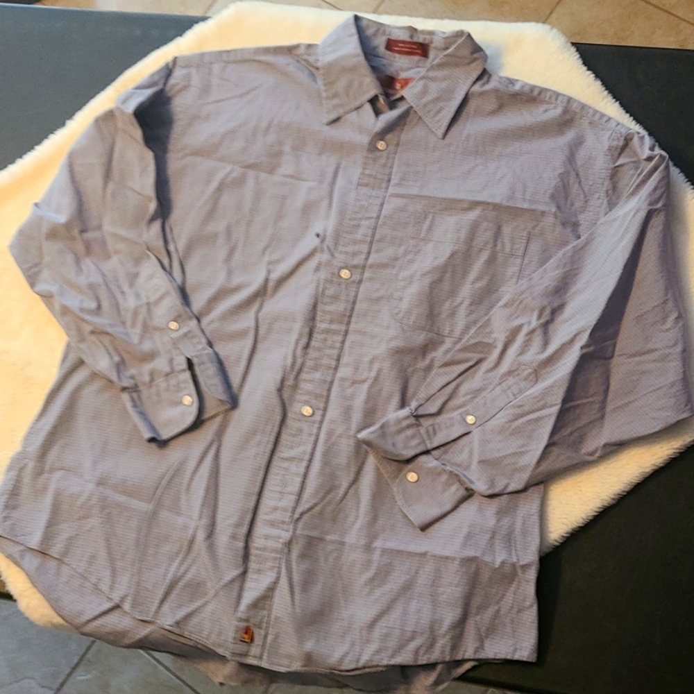 Nordstrom Men's Long Sleeve Button Down Shirt Size 17 / 33 in Great Condition!